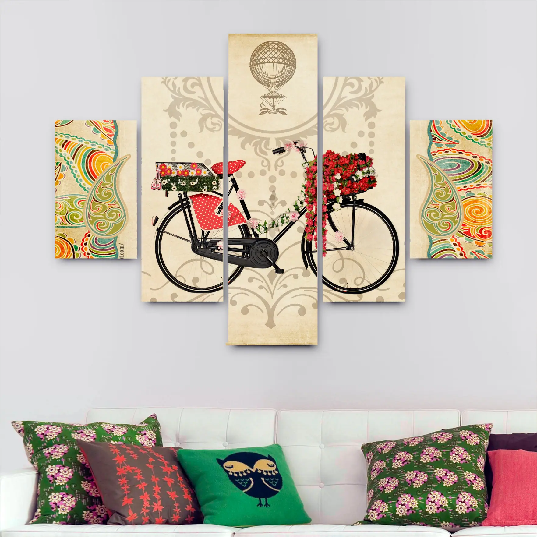 Cuadro Vintage – Mod. Flores en Canasto (110 cm x 70 cm) – Cuadros  Decorativos