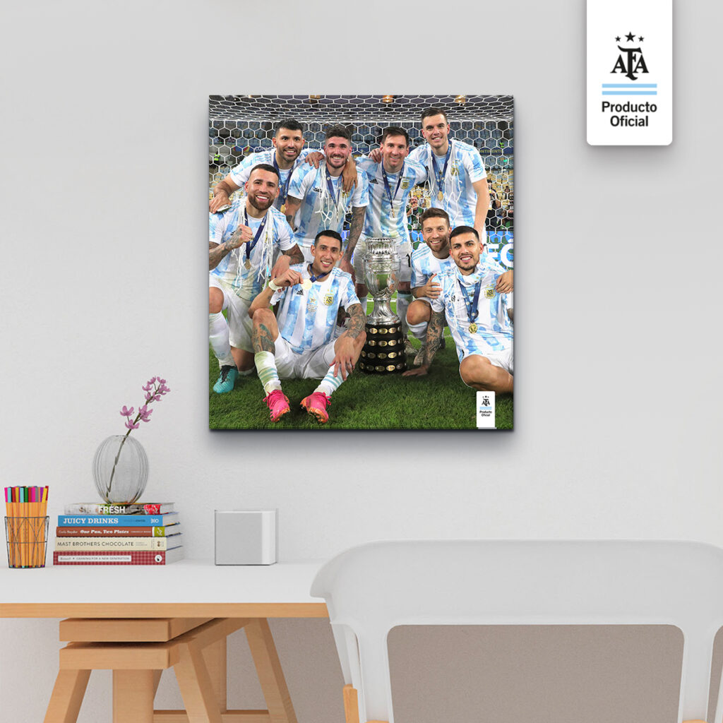 Messi Copa América P. Oficial (40 cm x 35 cm) Cuadros Decorativos