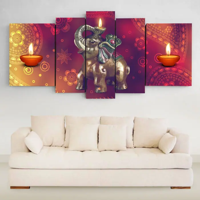 Buda y Luna XXL (150 cm x 70 cm) – Cuadros Decorativos