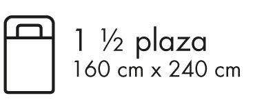 1 ½ plaza - 160cmx240cm