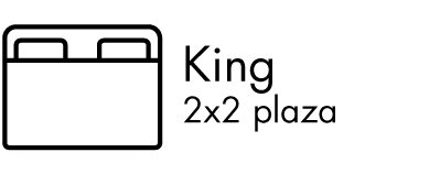 King - 2x2 plaza