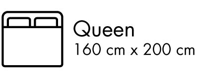 Queen - 160cm x 200cm